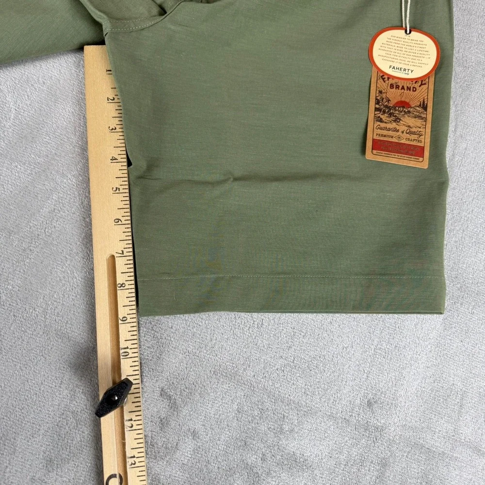 Faherty All-Day Shorts Mens 30 Olive Green 9